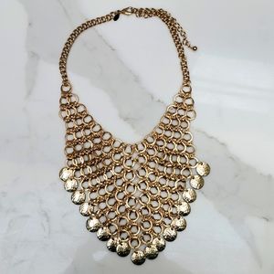 Gold chain link necklace
